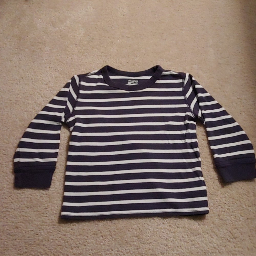 Blue and white stripe shirt
